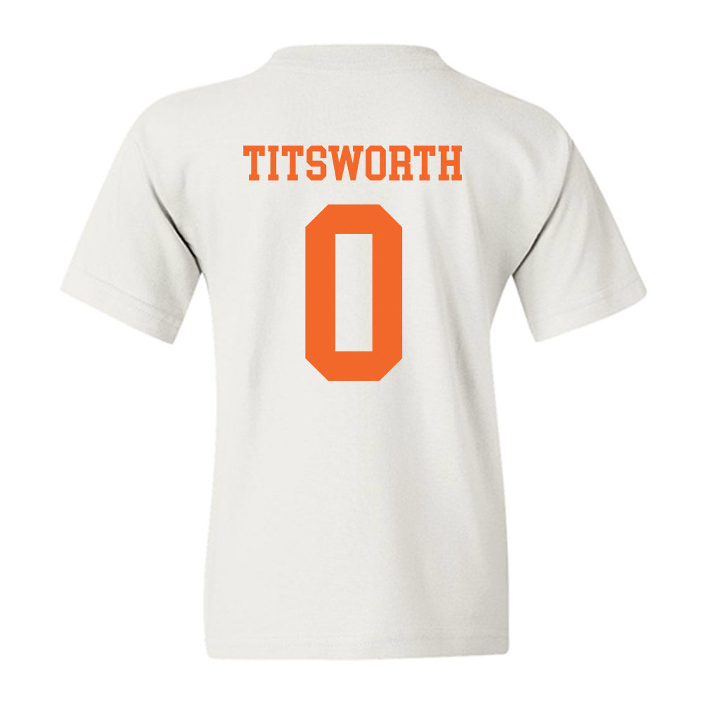 Clemson - NCAA Baseball : Drew Titsworth - Classic Shersey Youth T-Shirt-1