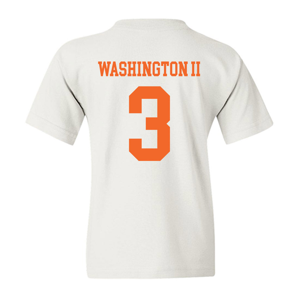 Clemson - NCAA Football : Elliot Washington II - Classic Shersey Youth T-Shirt-1