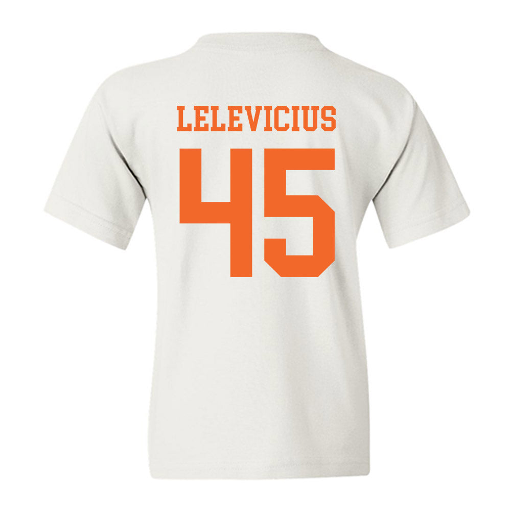 Clemson - NCAA Men's Basketball : Liutauras Lelevicius - Classic Shersey Youth T-Shirt-1