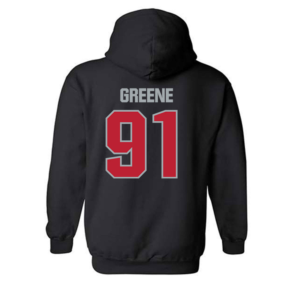 Georgia - NCAA Football : Justin Greene - Classic Shersey Hooded Sweatshirt-1