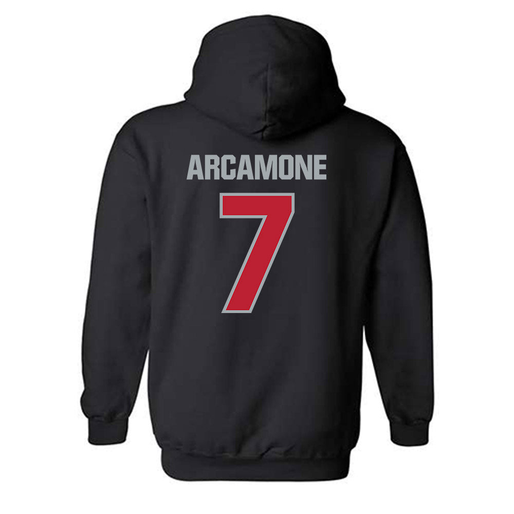 Georgia - NCAA Baseball : Jack Arcamone - Classic Shersey Hooded Sweatshirt-1