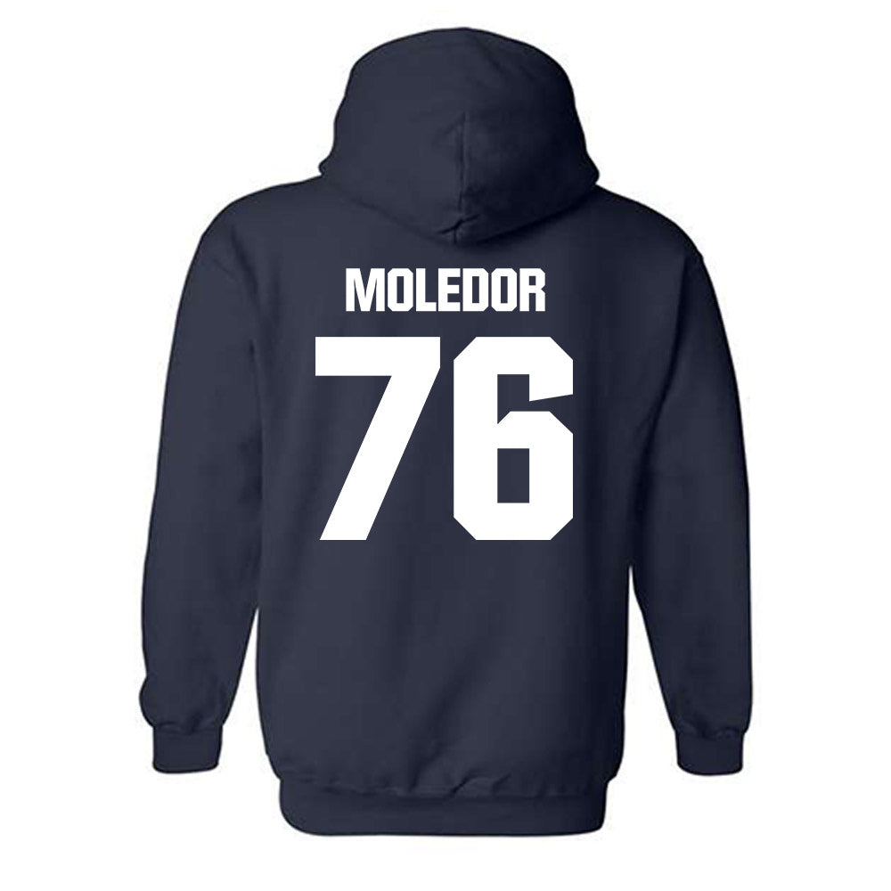 Georgia Tech - NCAA Football : Krew Moledor - Classic Shersey Hooded Sweatshirt-1