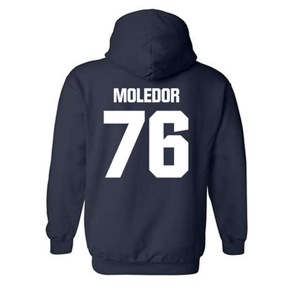Georgia Tech - NCAA Football : Krew Moledor - Classic Shersey Hooded Sweatshirt-1