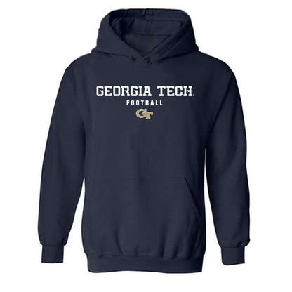 Georgia Tech - NCAA Football : Kealan Jones - Classic Shersey Hooded Sweatshirt-0