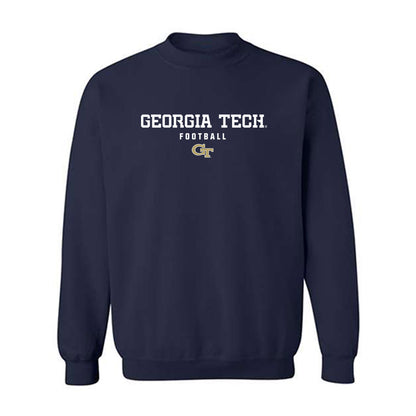 Georgia Tech - NCAA Football : Jordan Woods - Classic Shersey Crewneck Sweatshirt-0