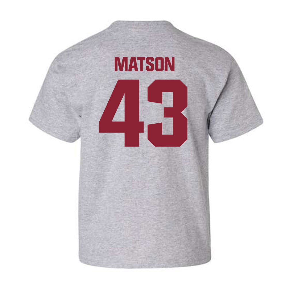 Iowa State - NCAA Football : Caden Matson - Classic Shersey Youth T-Shirt