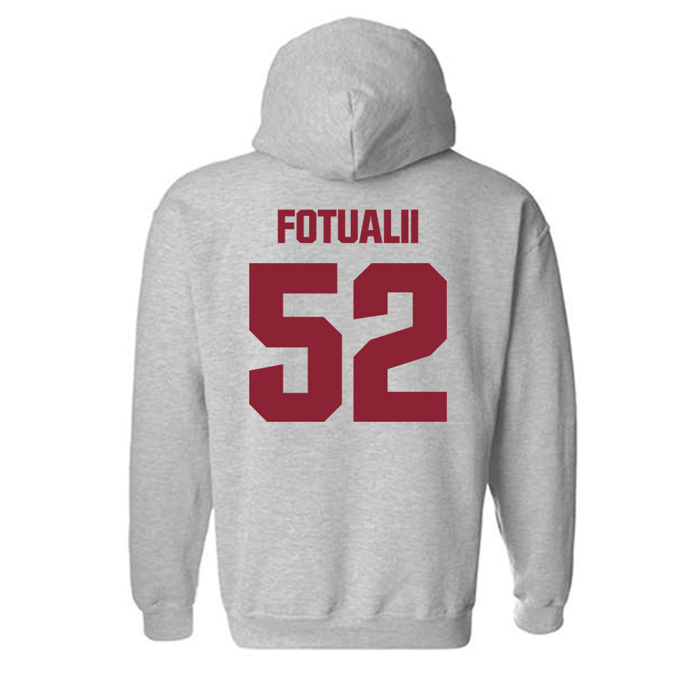Iowa State - NCAA Football : Kingston Fotualii - Classic Shersey Hooded Sweatshirt-1