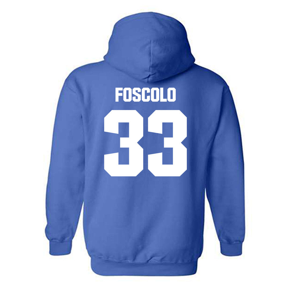 Kentucky - NCAA Baseball : Ryan Foscolo - Generic Shersey Hooded Sweatshirt-1