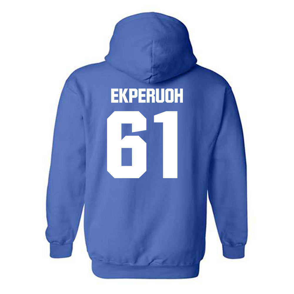 Kentucky - NCAA Football : Jason Ekperuoh - Generic Shersey Hooded Sweatshirt-1