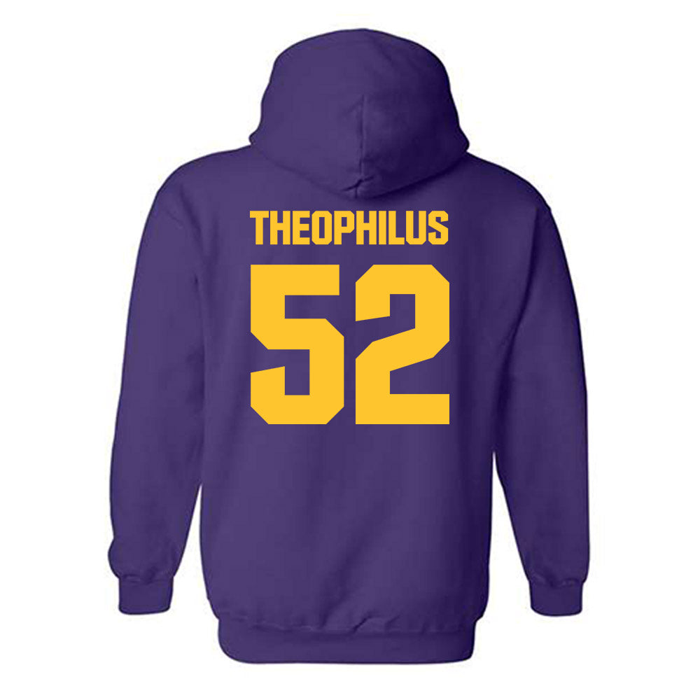 LSU - NCAA Baseball : Zion Theophilus - Classic Shersey Hooded Sweatshirt-1