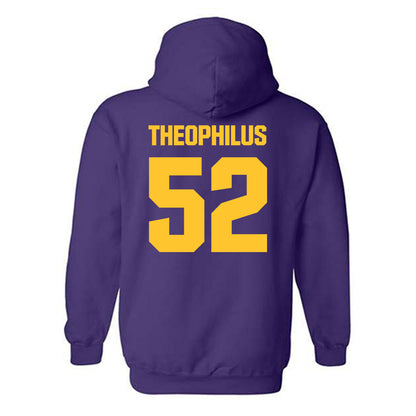 LSU - NCAA Baseball : Zion Theophilus - Classic Shersey Hooded Sweatshirt-1