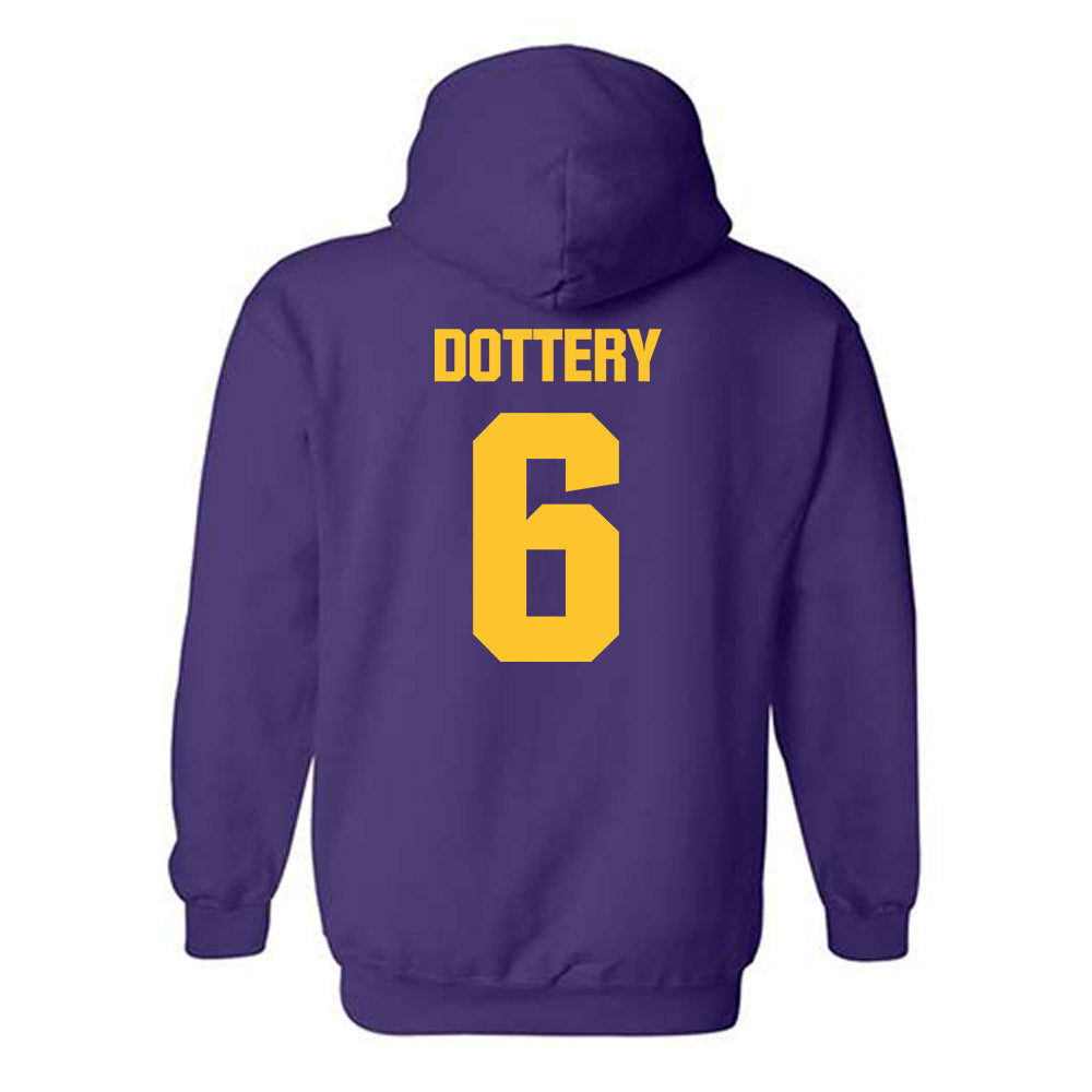 LSU - NCAA Football : Tj Dottery - Classic Shersey Hooded Sweatshirt-1