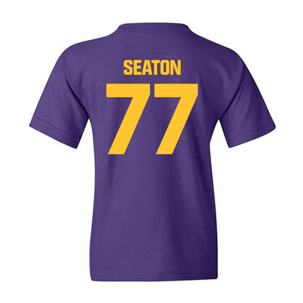 LSU - NCAA Football : Jordan Seaton - Classic Shersey Youth T-Shirt-1