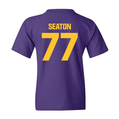 LSU - NCAA Football : Jordan Seaton - Classic Shersey Youth T-Shirt-1