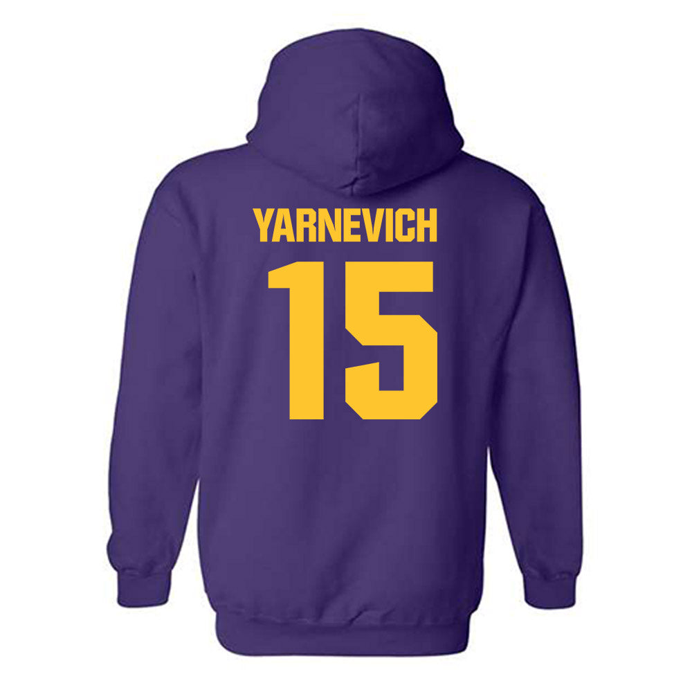 LSU - NCAA Women's Basketball : Meghan Yarnevich - Classic Shersey Hooded Sweatshirt-1