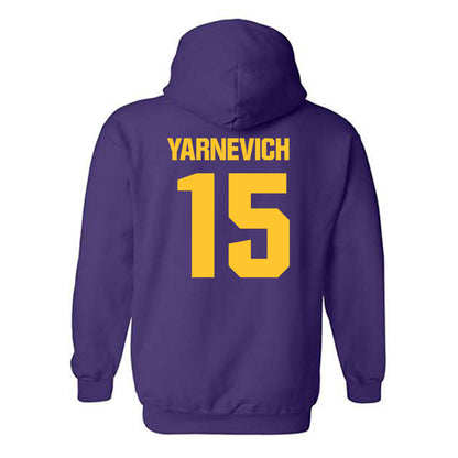 LSU - NCAA Women's Basketball : Meghan Yarnevich - Classic Shersey Hooded Sweatshirt-1