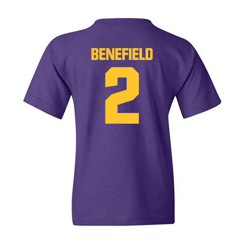 LSU - NCAA Football : Ty Benefield - Classic Shersey Youth T-Shirt-1