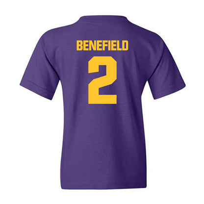 LSU - NCAA Football : Ty Benefield - Classic Shersey Youth T-Shirt-1