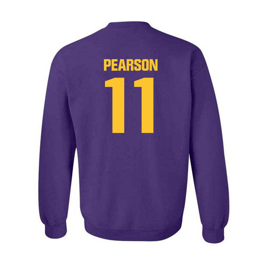 LSU - NCAA Baseball : John Pearson - Classic Shersey Crewneck Sweatshirt-1
