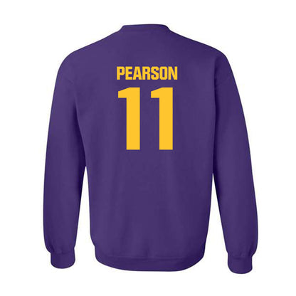 LSU - NCAA Baseball : John Pearson - Classic Shersey Crewneck Sweatshirt-1