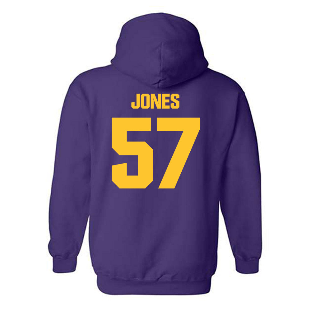 LSU - NCAA Football : Jakolby Jones - Classic Shersey Hooded Sweatshirt-1