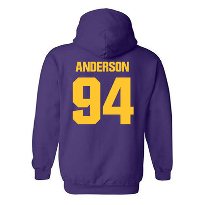 LSU - NCAA Football : Richard Anderson - Classic Shersey Hooded Sweatshirt-1
