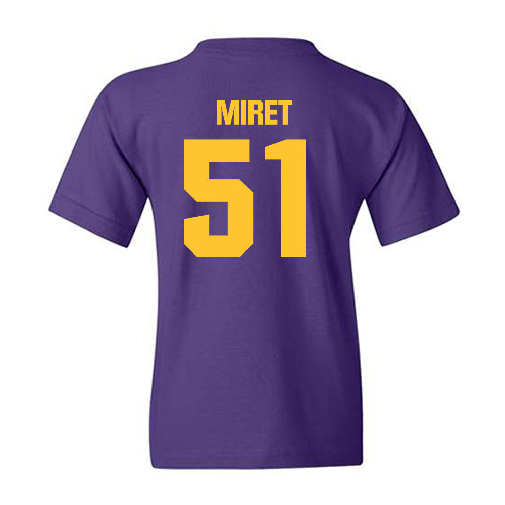 LSU - NCAA Football : Ryan Miret - Classic Shersey Youth T-Shirt-1