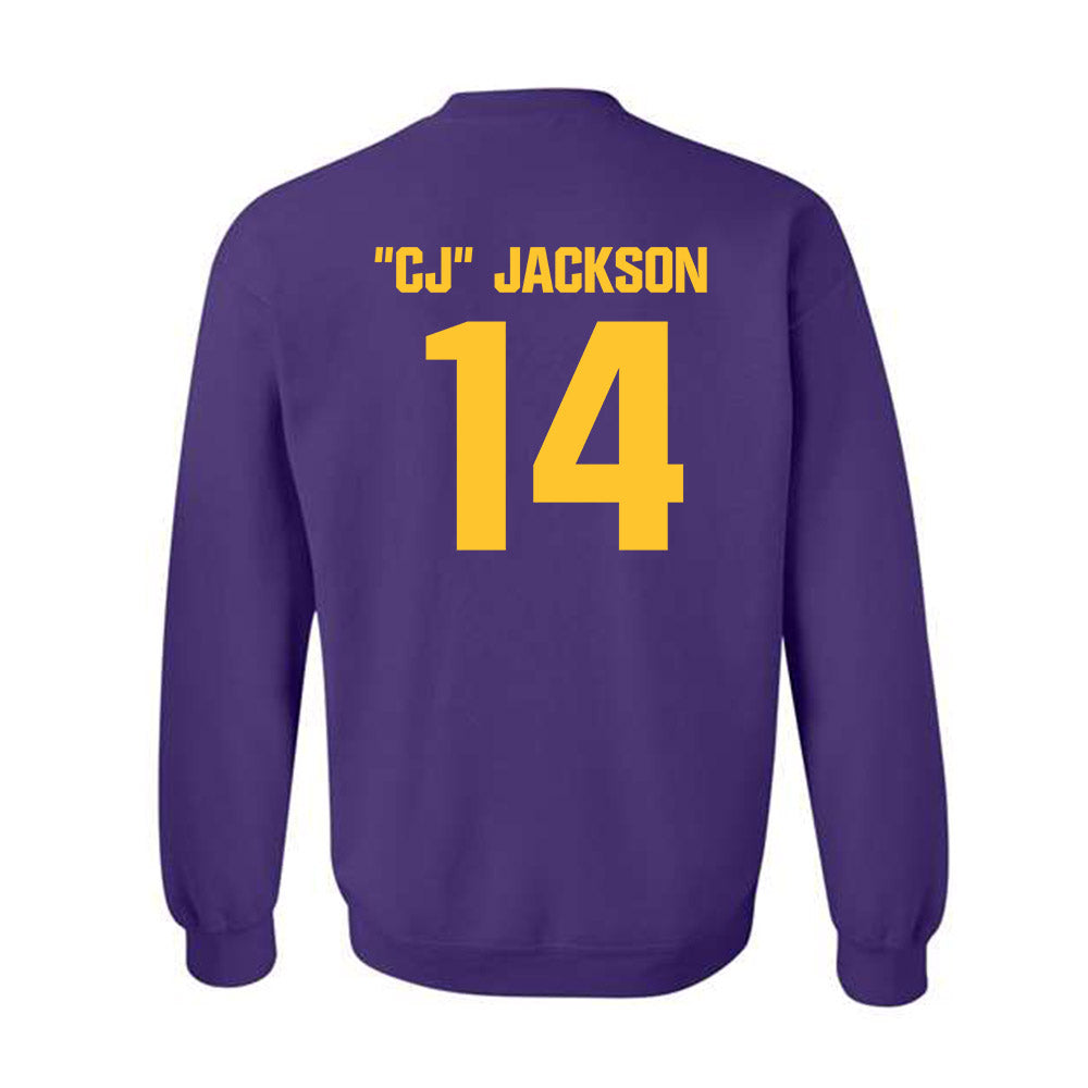 LSU - NCAA Football : Christopher "CJ" Jackson - Classic Shersey Crewneck Sweatshirt-1