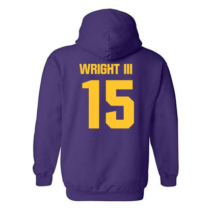 LSU - NCAA Football : Phillip Wright III - Classic Shersey Hooded Sweatshirt-1