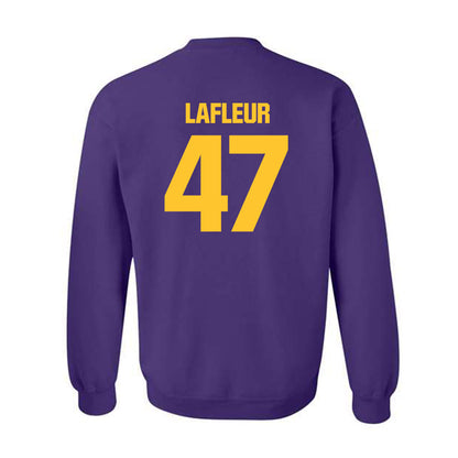 LSU - NCAA Football : JD LaFleur - Classic Shersey Crewneck Sweatshirt-1