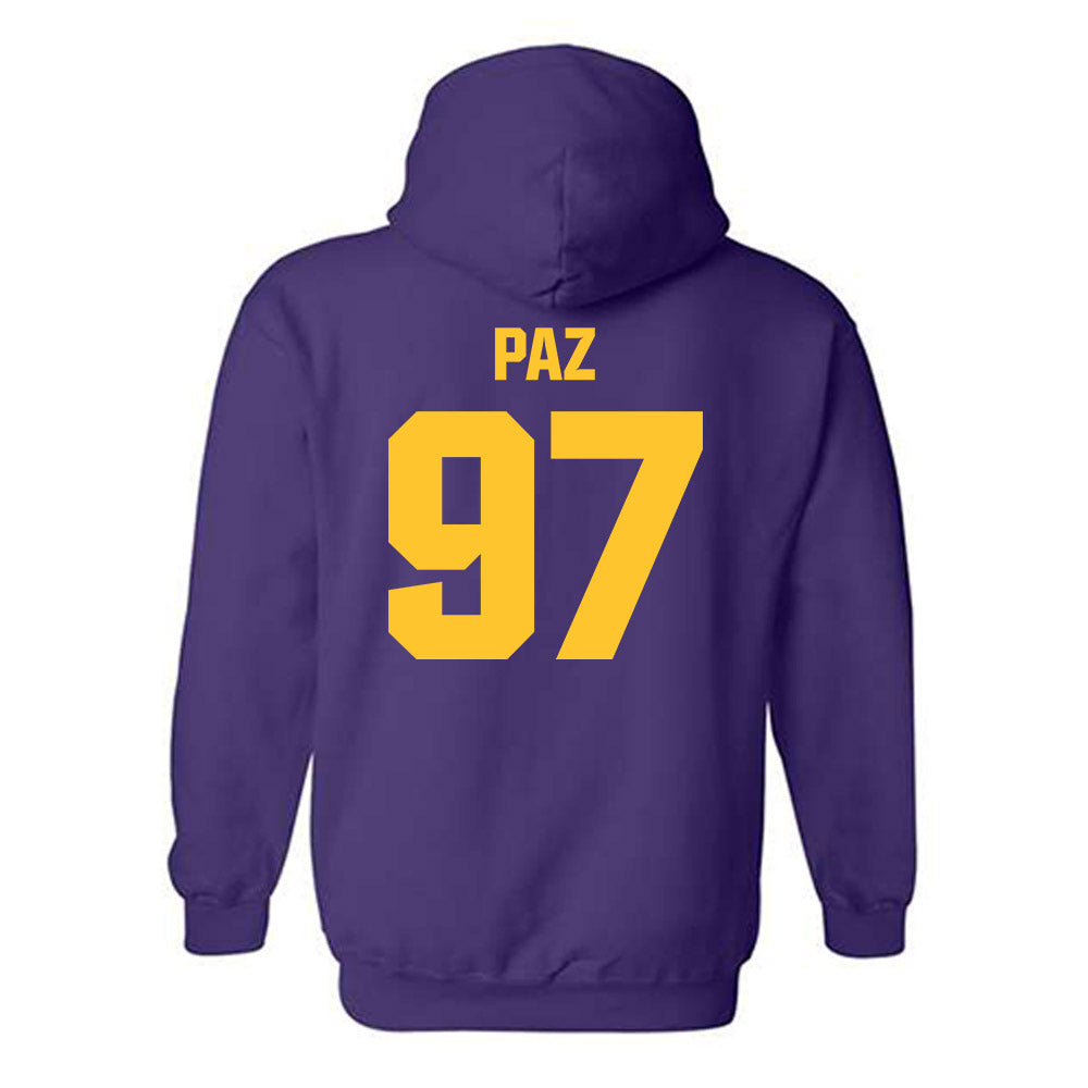 LSU - NCAA Baseball : Marcos Paz - Classic Shersey Hooded Sweatshirt-1