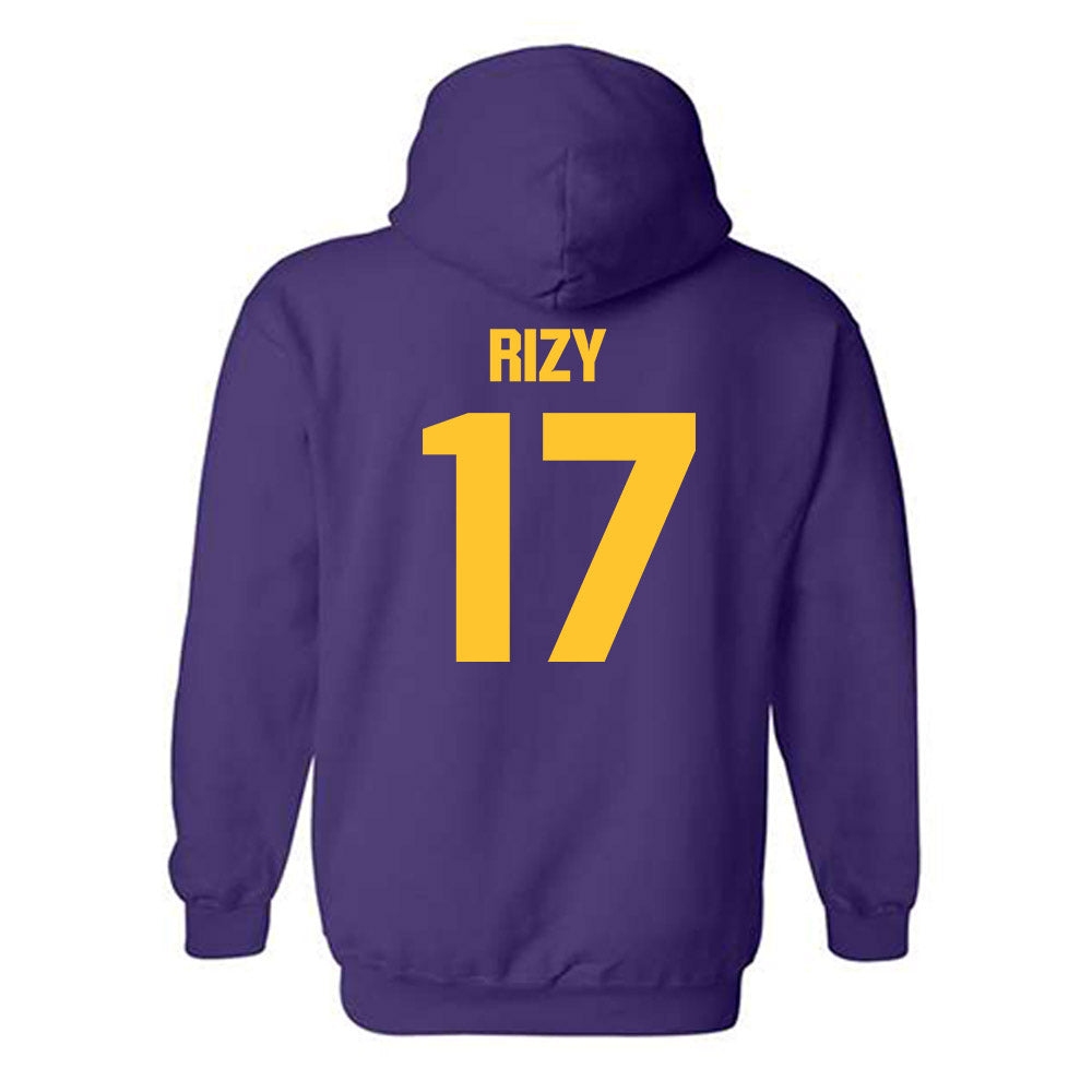LSU - NCAA Baseball : Mavrick Rizy - Classic Shersey Hooded Sweatshirt-1