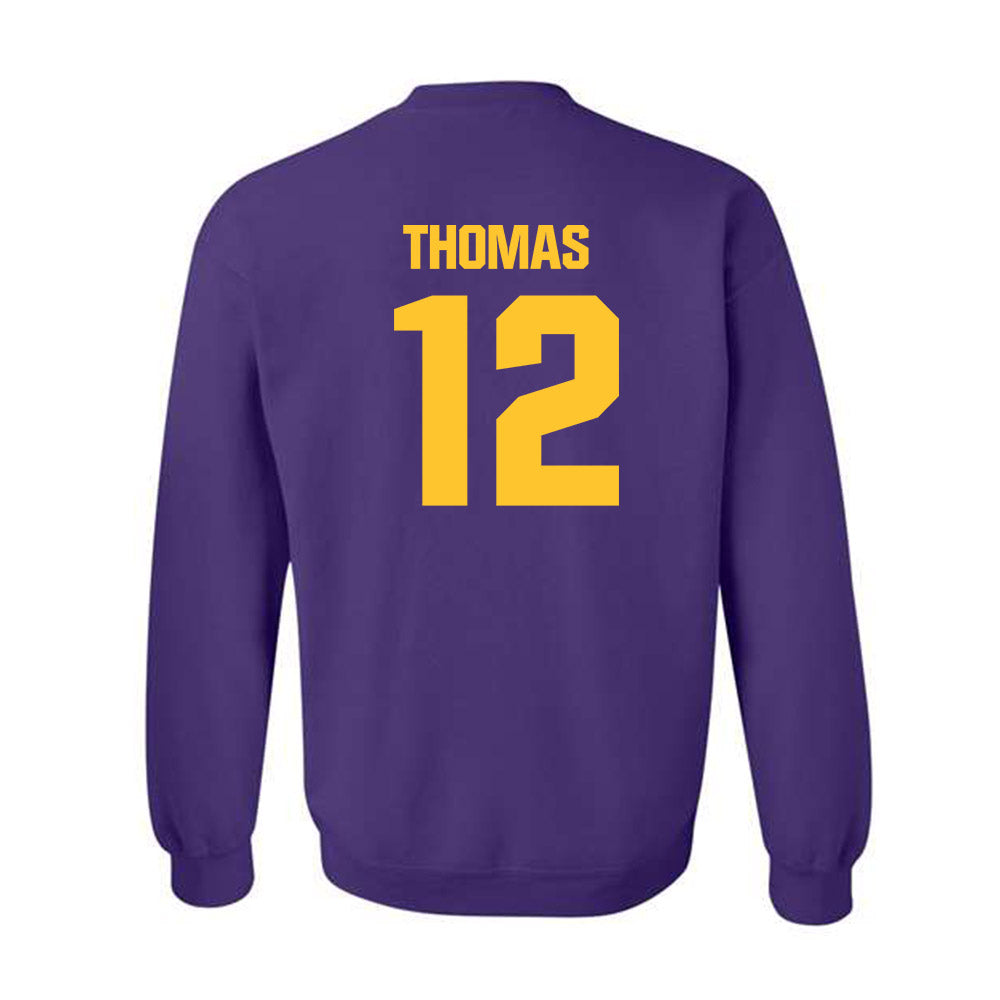 LSU - NCAA Football : Malachi Thomas - Classic Shersey Crewneck Sweatshirt-1