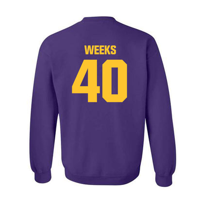 LSU - NCAA Football : Whit Weeks - Classic Shersey Crewneck Sweatshirt-1
