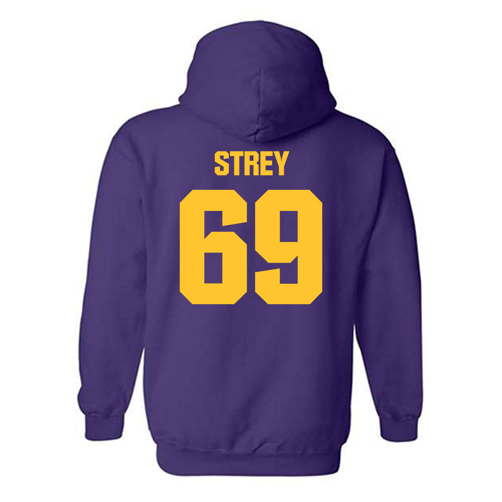 LSU - NCAA Football : Darrin Strey - Classic Shersey Hooded Sweatshirt-1