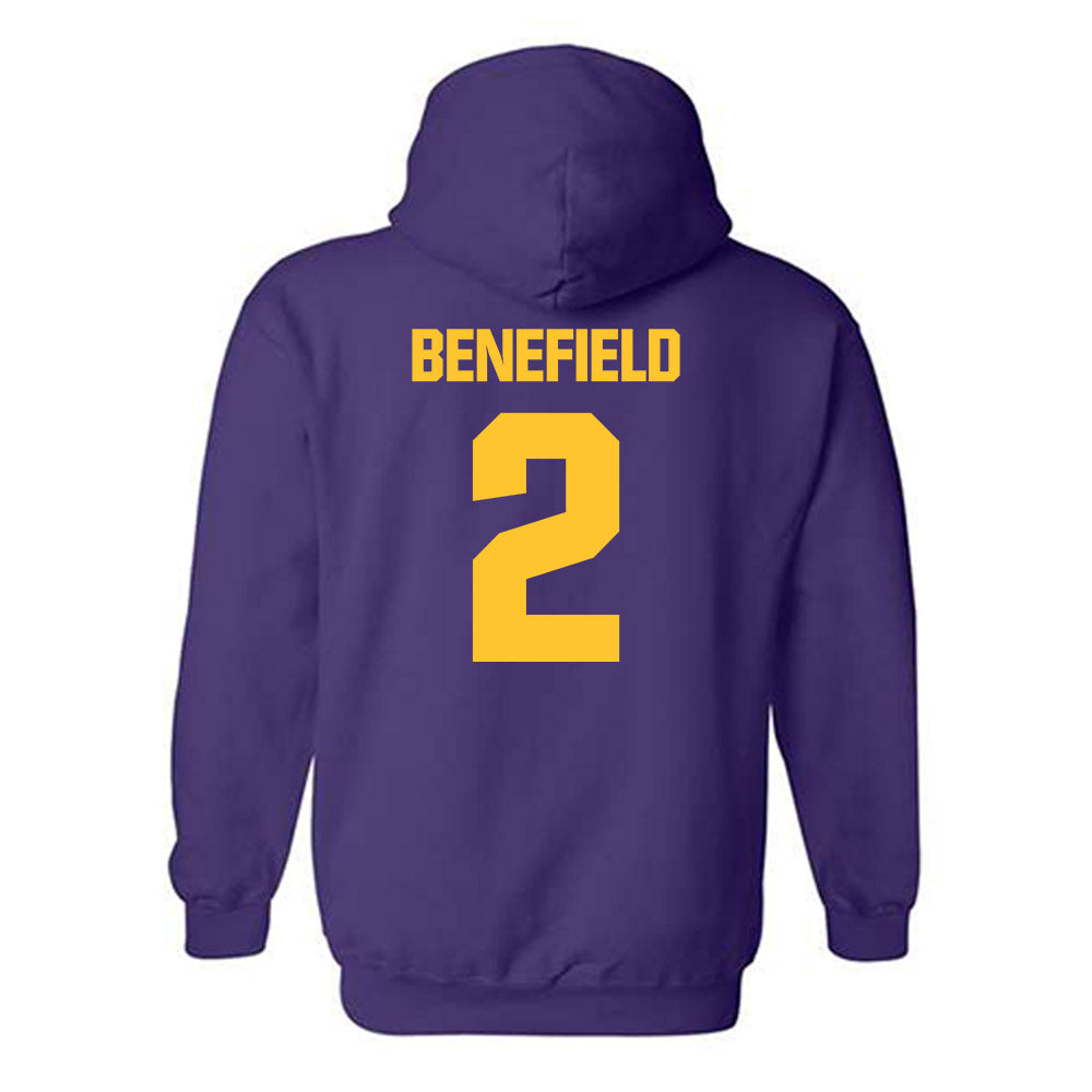 LSU - NCAA Football : Ty Benefield - Classic Shersey Hooded Sweatshirt-1