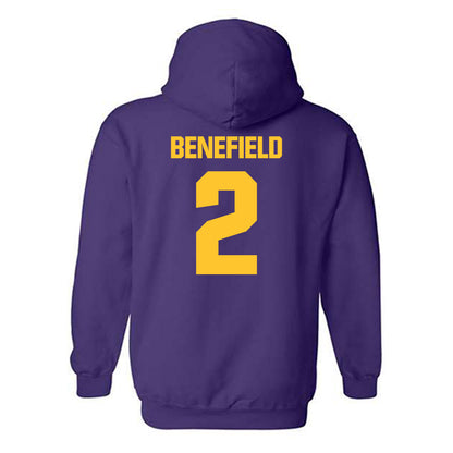 LSU - NCAA Football : Ty Benefield - Classic Shersey Hooded Sweatshirt-1