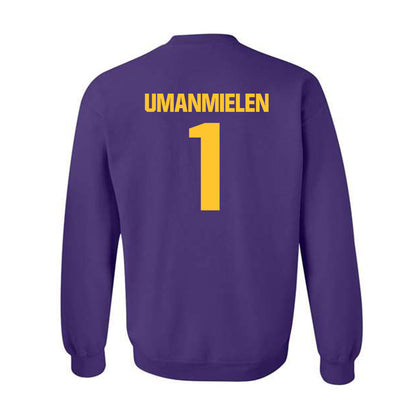 LSU - NCAA Football : Princewill Umanmielen - Classic Shersey Crewneck Sweatshirt-1