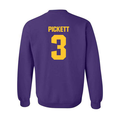 LSU - NCAA Football : DJ Pickett - Classic Shersey Crewneck Sweatshirt-1