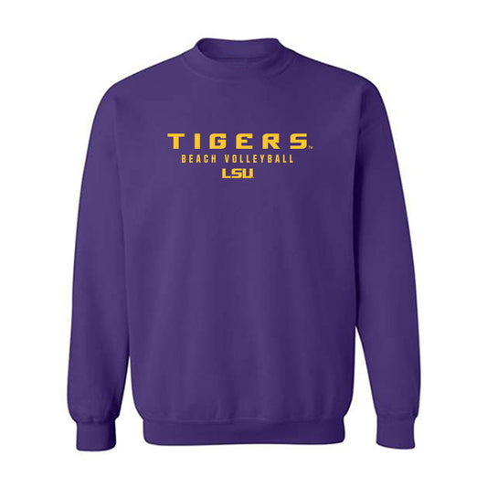 LSU - NCAA Beach Volleyball : Rachel Seneff - Classic Shersey Crewneck Sweatshirt-0