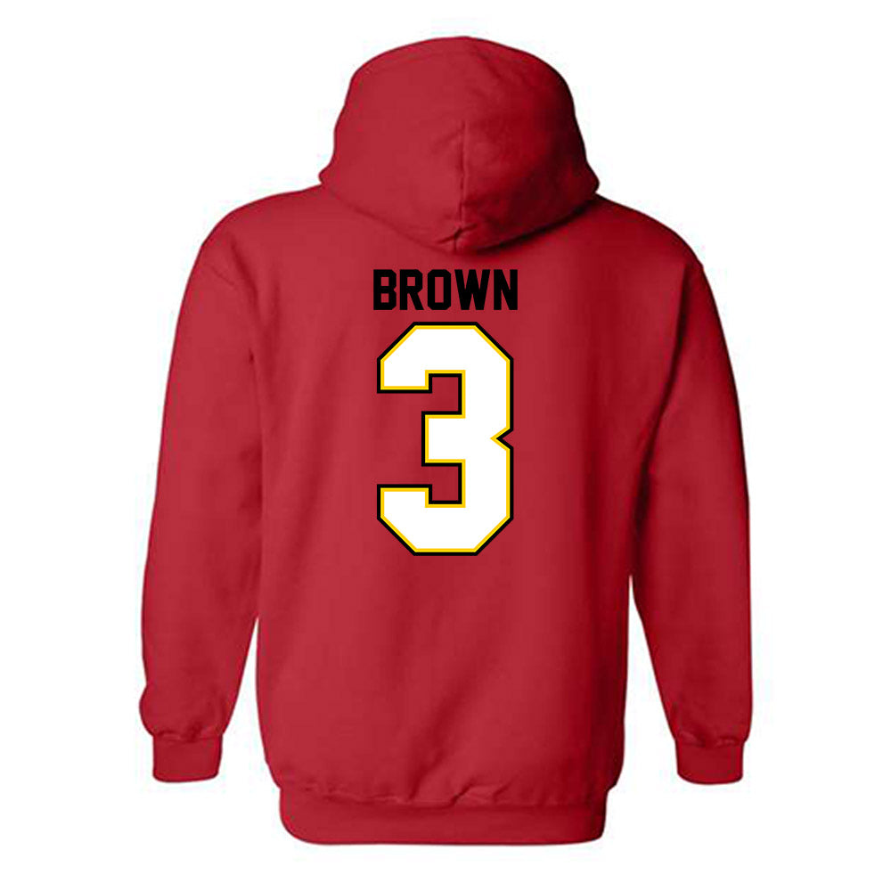 Maryland - NCAA Women's Volleyball : Ava Brown - Classic Shersey Hooded Sweatshirt-1