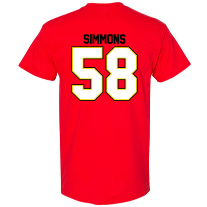 Maryland - NCAA Football : Joshua Simmons - Classic Shersey T-Shirt-1