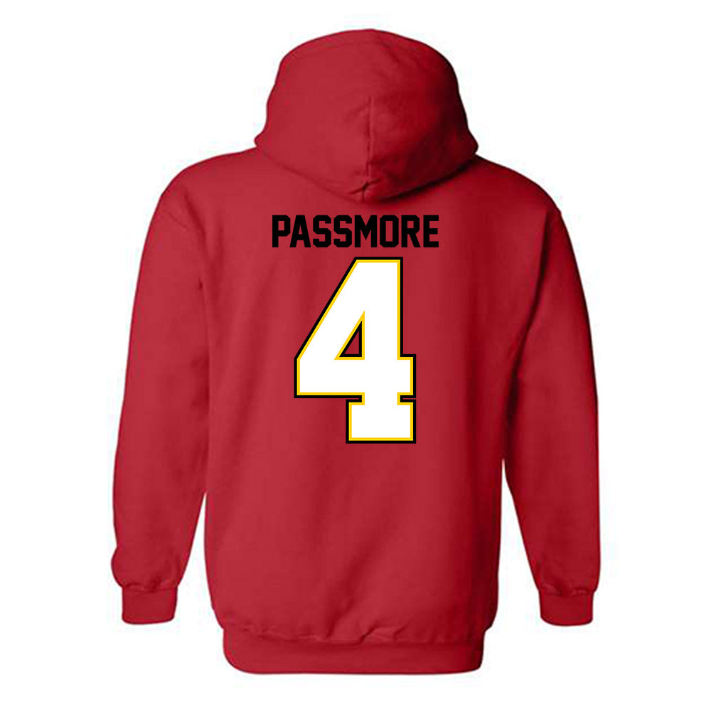 Maryland - NCAA Men's Basketball : Rakease Passmore - Classic Shersey Hooded Sweatshirt-1