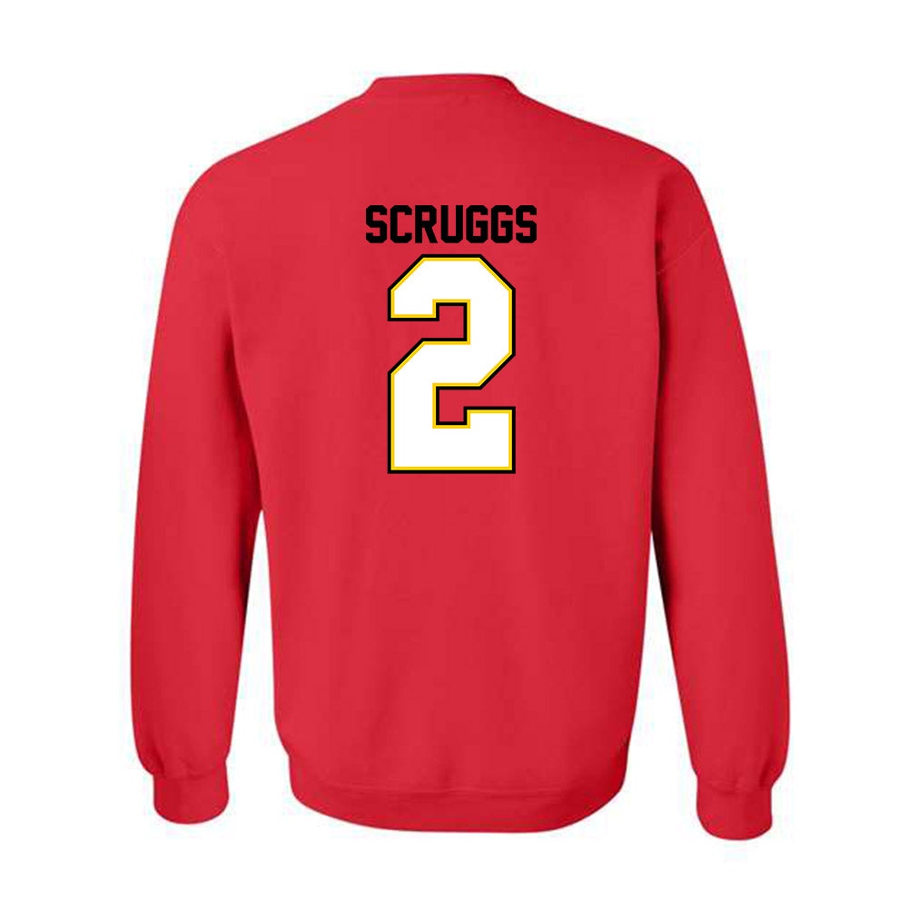 Maryland - NCAA Football : Lavain Scruggs - Classic Shersey Crewneck Sweatshirt-1