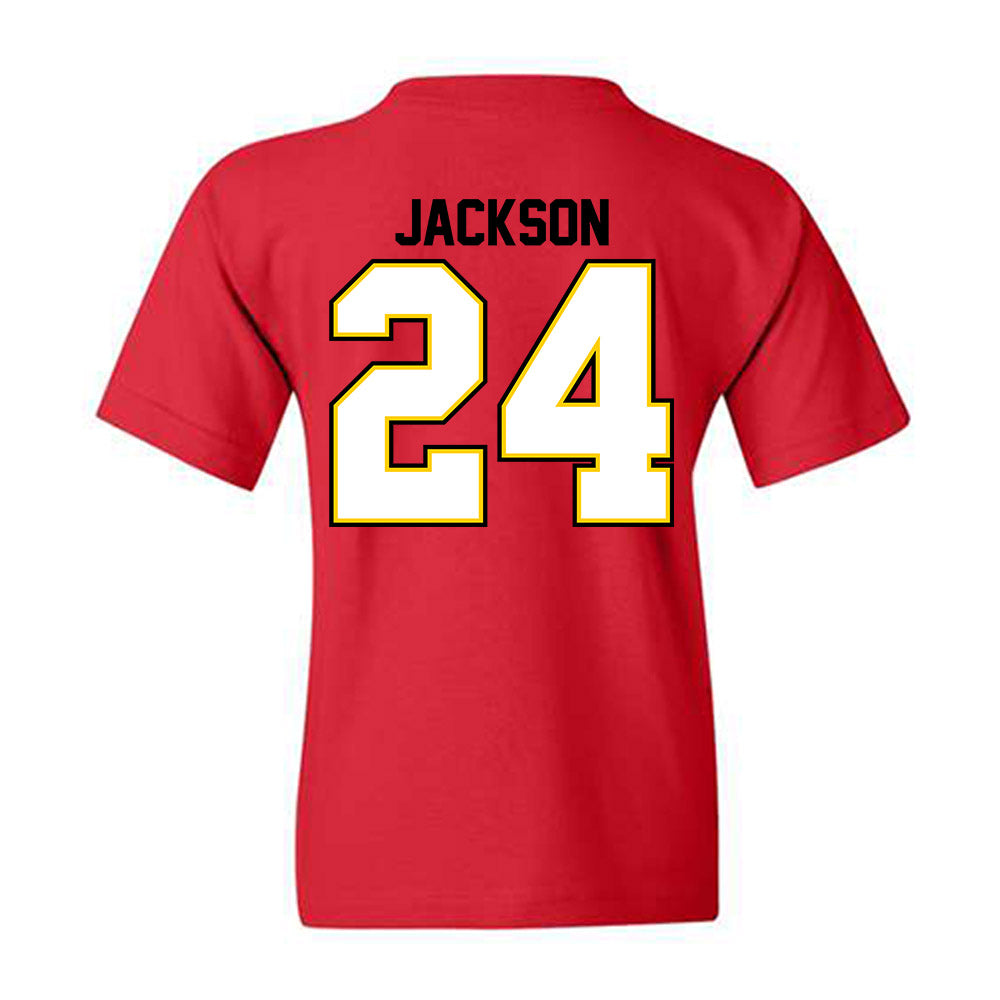 Maryland - NCAA Football : Amari Jackson - Classic Shersey Youth T-Shirt-1