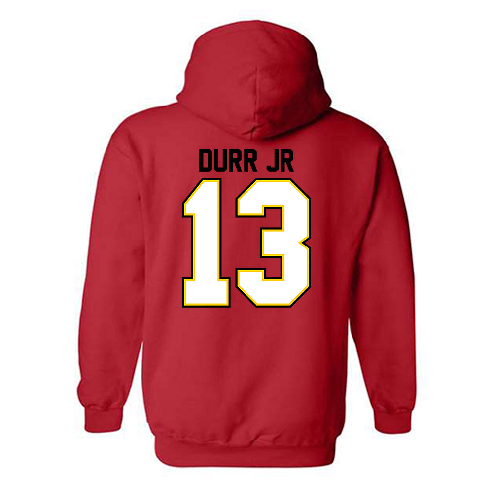 Maryland - undefined : Chris Durr jr - Classic Shersey Hooded Sweatshirt-1