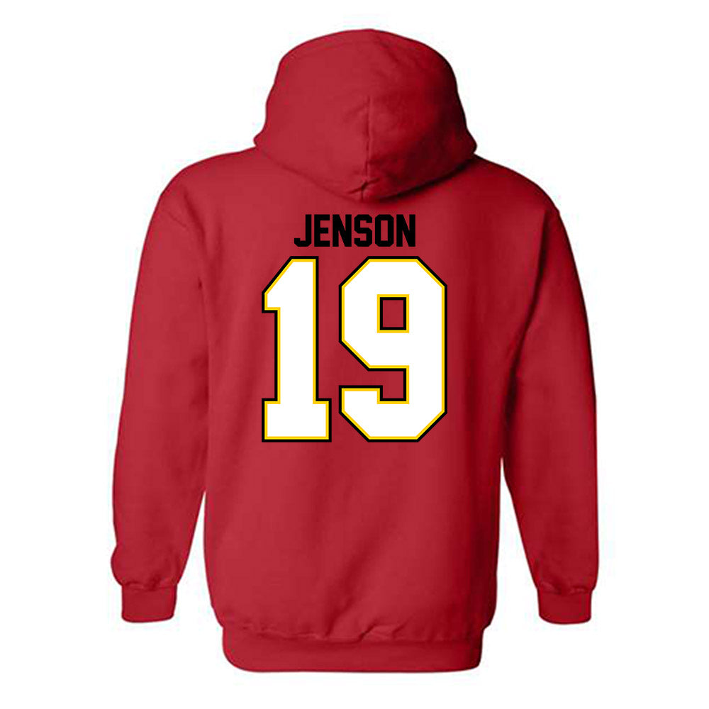 Maryland - NCAA Women's Soccer : Symone Jenson - Classic Shersey Hooded Sweatshirt-1