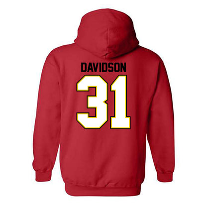 Maryland - NCAA Men's Lacrosse : Trace Davidson - Classic Shersey Hooded Sweatshirt-1