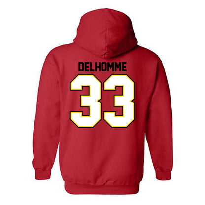 Maryland - NCAA Football : Messiah Delhomme - Classic Shersey Hooded Sweatshirt-1