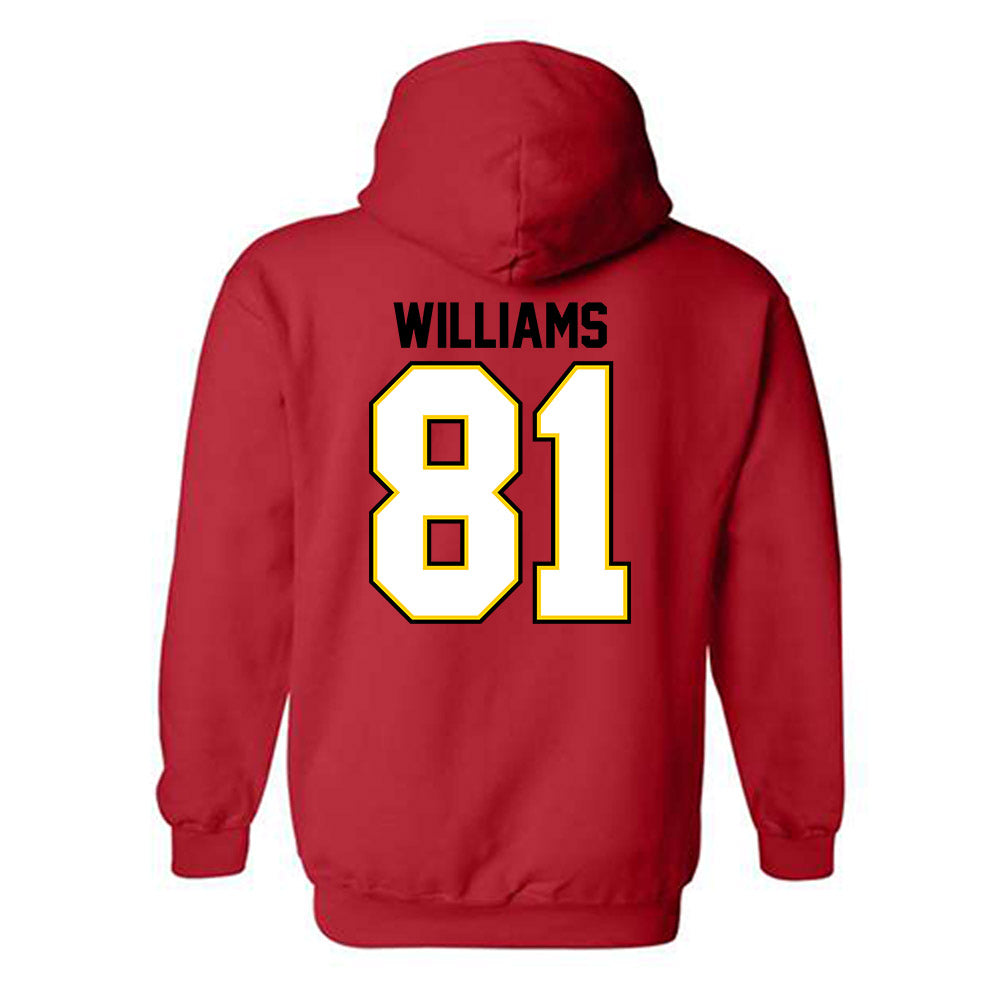Maryland - NCAA Football : Javonte Williams - Classic Shersey Hooded Sweatshirt-1